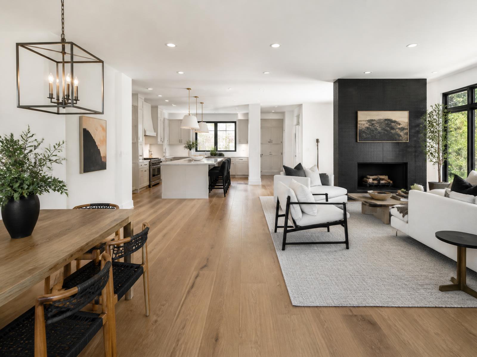 Whole-home renovation interior in a New Jersey house with new finishes